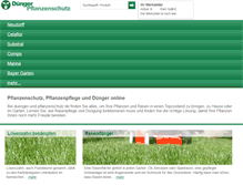 Tablet Screenshot of duenger-und-pflanzenschutz.de
